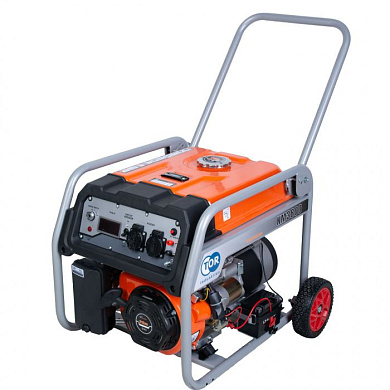 Генератор бензиновый KM3800H 2,5 кВт 220В 16 
л с кнопкой запуска и колесами TOR 1018114