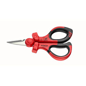 Ножницы электрика для мягких кабелей до 22 мм, лезвия 45х2,2 мм, L145 мм FORCE 6982M