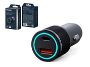 Устройство зарядное автомобильное c двумя портами, USB-C + USB-A c LED-подсветкой, 68Вт REXANT 18-2231-5