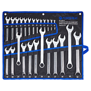 Набор ключей комбинированных 6-28, 30, 32 мм, ключ рожковый 36х41 мм 26 пр Forsage F-5261P+1