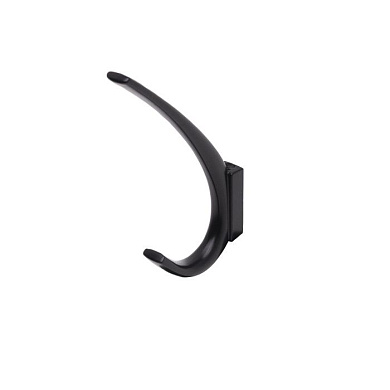 Крючок меб. двухрожковый мет. SKY черный AKS 81524