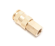Быстроразъем пневматический с клапаном, "мама"-внутр. резьба 1/4", латунь Forsage F-BSE1-2SF