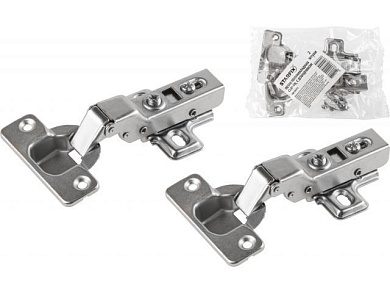 Петля полунакладная с доводчиком Clip-on, 2 шт в зип-локе Starfix SMF-95521-2