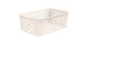 Корзина Leaves 2,3л 222×153×81мм (молочный) Полимербыт 4344700