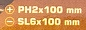 Набор отверток SL, PH 2 пр FORSTIME FT-7002B