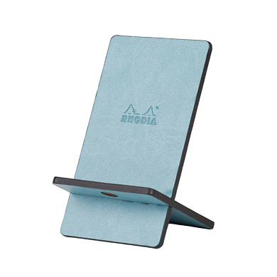 Подставка для мобильного телефона "Rhodiarama", дерево, морская волна