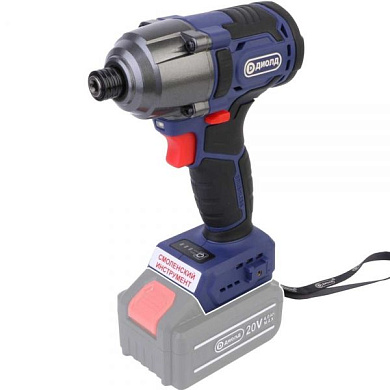 Гайковерт-шуруповерт ударный аккумуляторный, 20 В., 180 Нм, 0-1600/2000/2700 об/мин, 0-1800/2500/3300 уд/мин, без АКБ и ЗУ Диолд ГЭА-20ЛИ-02
