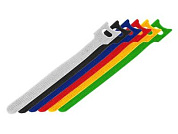 Набор хомутов многоразовых на липучке 310x16 мм, цветная, упак. 12 шт, REXANT 07-7310