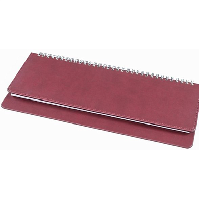Еженедельник недатированный "Bliss", 300х140 мм, 128 страниц, бордовый