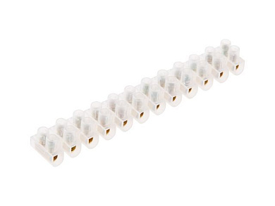 Зажим винтовой ЗВИ-10А, 2,5-6 мм2 12 пар ПЭ, клеммная колодка Юпитер JP7207-01-01