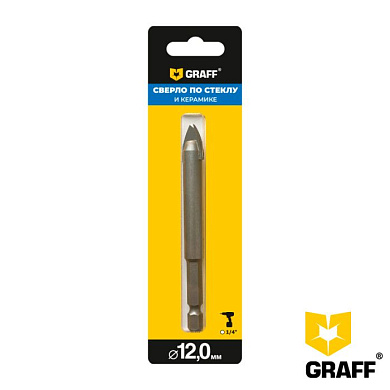 Сверло 12 мм по плитке и стеклу GRAFF 8012930