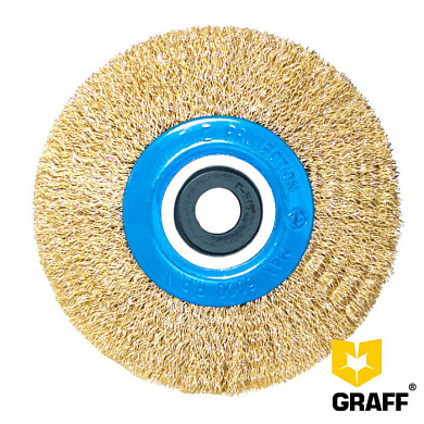 Щётка по металлу 125 мм дисковая гофрированная посадочное отверстие 22 мм GRAFF 30212522