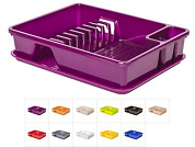 Сушилка для посуды с поддоном 30х40 см, цвета в ассортименте DRINA 10061