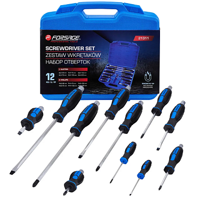 Набор ударных отверток 12 пр Forsage F-21311