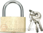 Замок навесной латунный 30 мм Vorel 77300