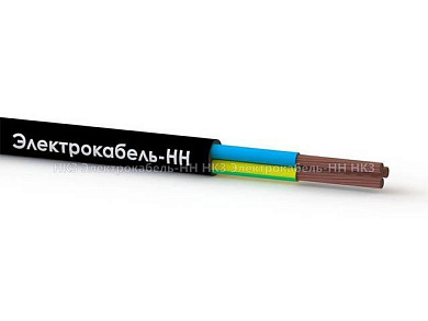 Провод ПВС 3х1,5, бухта 100 м, черный Электрокабель НН 1534732
