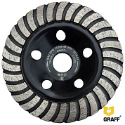 Алмазная чашка по бетону турбо 125x22,23 мм GRAFF 13125