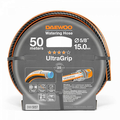 Шланг UltraGrip диаметр 5/8'', 15 мм, длина 50 м Daewoo Power DWH 5127
