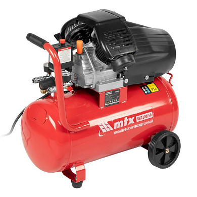 Компрессор воздушный КК-2200/50, 2,2 кВт, 350 л/мин, 50 л, прямой привод, масляный MTX 58024