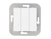 Выключатель 3 клав. (cкрытый, 10А) белый, Уют, Bylectrica С0510-552