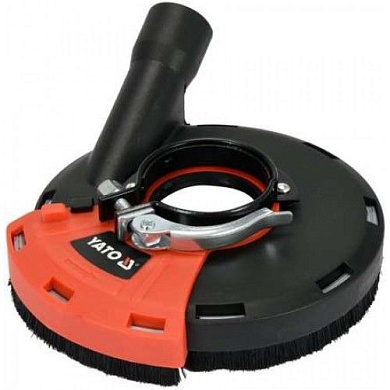 Кожух защитный с пылеотводом для углошлифмашины, болгарки d 115/125 мм Yato YT-82994