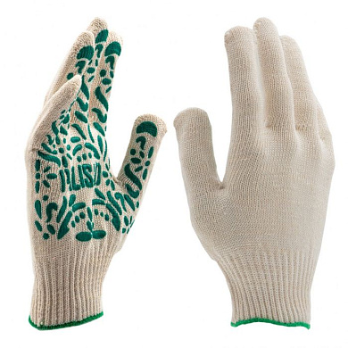 Перчатки садовые х/б, ПВХ покрытие, ''Летний сад'', 10 класс Palisad Россия 67771