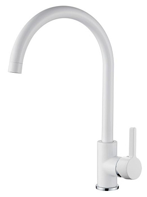 Смеситель для кухни, латунь, белый Ledeme L4299W