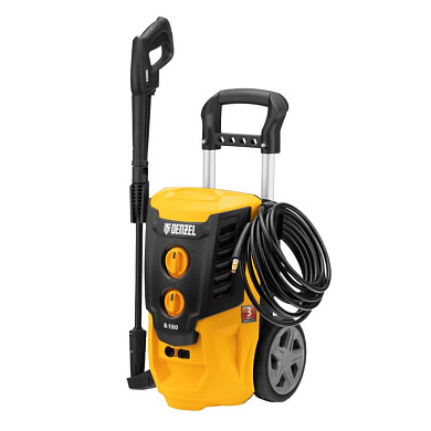 Моечная машина высокого давления R-180, 2200 Вт, 180 бар, 380 л/ч, колесная Denzel 58238