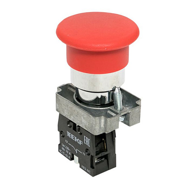 Кнопка BC42 грибок красная NC EKF PROxima xb2-bc42