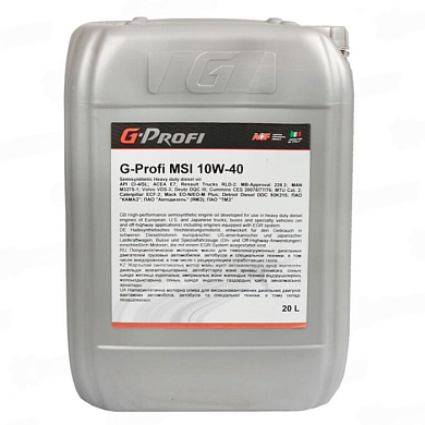Масло G-Profi MSI 10W-40 20 л (17,48 кг) G-Energy 2531401364