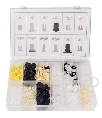 Набор пластиковых крепежей универсальных 350 пр. Forsage F-01Z0235