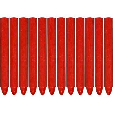 Мелки технические для разметки 12 шт. Красные Yato YT-69932