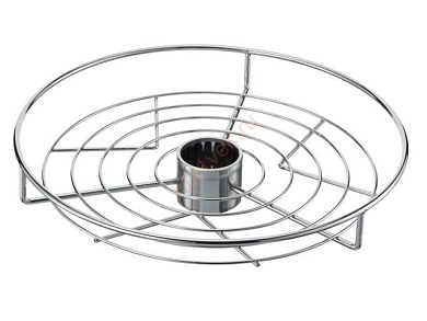 Корзина на трубу d50 центральная d350, хром AKS 12106