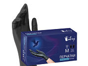 Перчатки нитриловые р-р XL уп. 100 шт. черные LIBRY KN005BL
