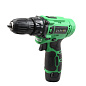 Дрель-шуруповерт аккумуляторная Green Li-ion, 12В, 2x1.5Ач ZITREK 086-1001