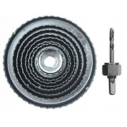 Набор кольцевых коронок по дереву 38-127 мм, L21 мм, 9 пр. Vorel 22572