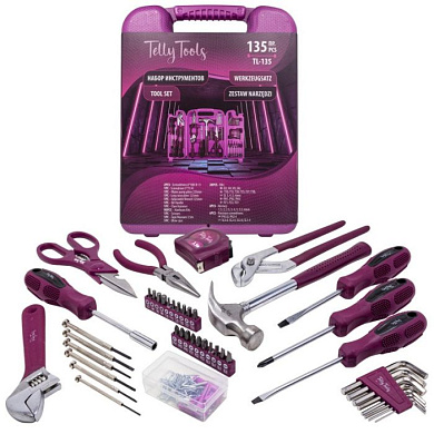 Набор инструментов 135 пр. TELLY TOOLS TL-135