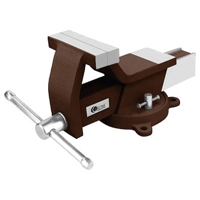 Тиски стальные поворотные с наковальней FORSTIME FT-6540806W