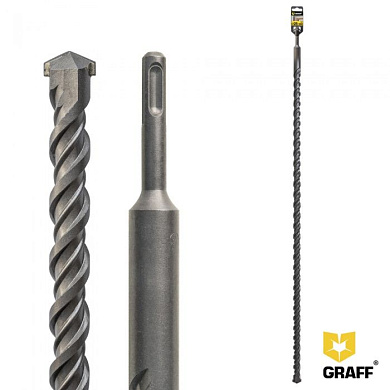 Бур (сверло) по бетону 25x950x1000 мм SDS-plus GRAFF 62251000