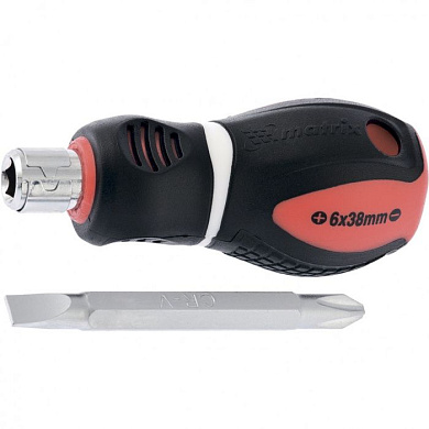 Отвертка комбинированная SL6/PH2 х 38 мм двухкомпонентная рукоятка Matrix Master 11581