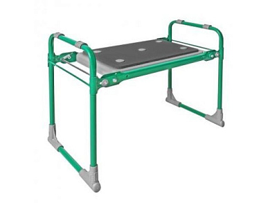 Скамейка садовая с мягким сиденьем, 560х300х425 мм, зеленый NIKA СКМ2/З