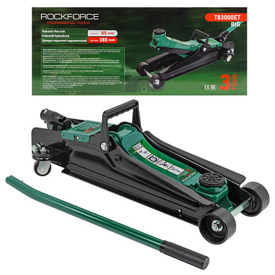 Домкрат подкатной гидравлический 3 т, 85-380 мм RockForce RF-T83000ET BIG