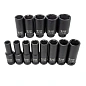 Набор головок ударных глубоких, 13 пр., 1/2" 6-гр. 10-32 мм Forsage F-4131-5MPB