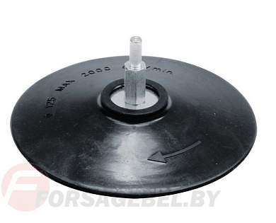 Насадка резиновая 125 мм с шестигранным хвостовиком для дрели Vorel 08312