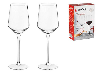 Набор бокалов для вина, 2 шт., 380 мл, серия Madrid, 240х80 мм PERFECTO LINEA 30-288300