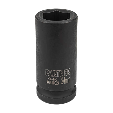 Головка ударная глубокая 24 мм 6-гр 3/4'' Partner PA-46510024