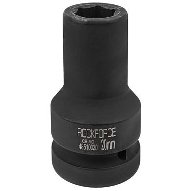 Глубокая ударная головка 20 мм 6-гр. 1'' RockForce RF-48510020