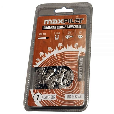 Цепь пильная MXS, 450 мм, 18'', 3/8'', 1,3мм, 62 зв. Partner.Poulan 18 PIT MXS-1,3-62-3/8