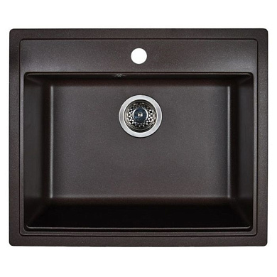 Мойка кухонная из мраморной крошки, coffee, Wisent W600-27