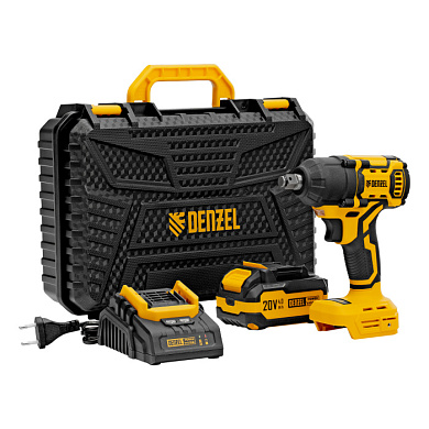 Гайковерт ударный аккумуляторный бесщет. CIWH-BL-20-500, Li-Ion, 20 В Denzel 26524